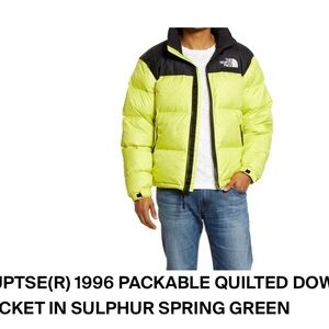 The North Face 1996 RTRO NPTS JACKET SULPHUR SPRING GREEN